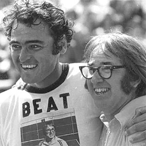 Photo: Dunning with Bobby Riggs