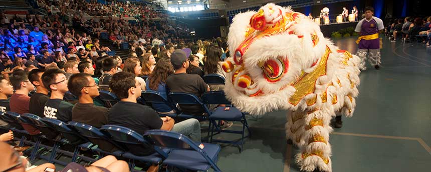 Joining the UC Davis Golden Turtle Lion Dance Association may be a lot of fun, but health-profession schools are far more interested in your GPA. (Gregory Urquiaga/UC Davis)
