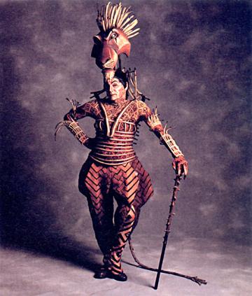 Theatre major John Vickery ‘75 was first to play the role of Scar on Broadway’s "The Lion King." (LionKingWikia.com courtesy photo)