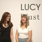 Lucy Puls, UC Davis art professor, and UC Davis art graduate Liv Moe, at Verge arts center